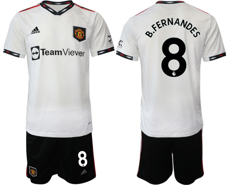 Men 2022-2023 Club Manchester United away white #8 Soccer Jersey